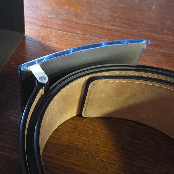 Louis Vuitton San Tulle Leather Belt 95/38 Black M6812 - Picture 2 of 12